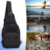 Men Backpack Tactical Sling Bag Chest Shoulder Body Molle Day Pack Pouch Black