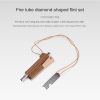 Outdoor flame blowing tube flint suit camping retractable stainless steel 5-section flame blowing tube solid magnesium rod spark rod