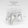 Outdoor Portable Folding Stool Mazar Square Stool Camping Portable Plastic Stool Small Bench Change Shoes Stool Children Fishing Stool