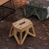 Outdoor Portable Folding Stool Mazar Square Stool Camping Portable Plastic Stool Small Bench Change Shoes Stool Children Fishing Stool